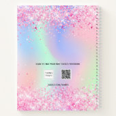 Nom des fleurs pinkviolet du carnet de croquis (Dos)