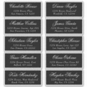 Nom des invités Adresse Étiquette d'expédition per (Devant)