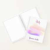 Nom des traits de pinceau violet doré du carnet de (Intérieur)