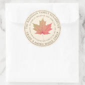 NOM D'ÉTAT DU SYRUP MAPLE ÉTIQUETTE IVORY (Sac)