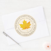 NOM D'ÉTAT DU SYRUP MAPLE ÉTIQUETTE IVORY (Enveloppe)