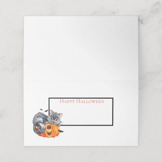 Nom d'Halloween Cartes (Extérieur déplié)