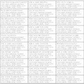 Nom d'invité moderne et Étiquette de adresse (Devant)