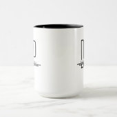 Nom DNP White Black Mug (Centre)