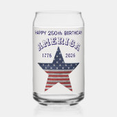 Nom || Drapeau vintage étoile Joyeux Anniversaire (Recto)