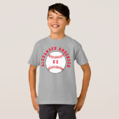 Nom du baseball et Jersey Personnaliser T-shirt (Devant entier)