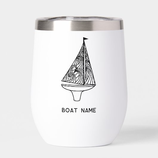 Nom du bateau à voile (Arrière)