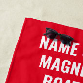 Nom du bateau d'Ancre Serviette de plage nautique (En situation)