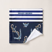 Nom du bateau nautique, Ancres Bleu de la Marine (Gant de toilette)