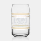 Nom du bateau nautique personnalisé Ancre Bordure (Verso)