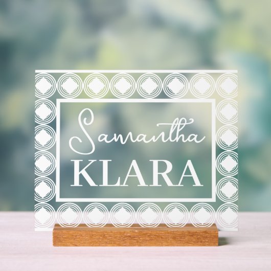 Nom du bébé personnalisé (Neutre)