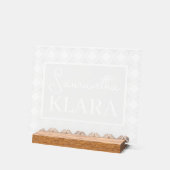 Nom du bébé personnalisé (Angle)