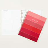 Nom du bloc de couleur Bandes roses rouges (Devant avec enveloppe)