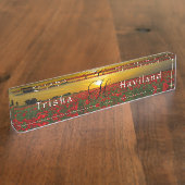 Nom du bureau Plaque HAMbyWG - Coucher de soleil s (Taille)