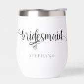Nom du cadeau de la servante de Bridesmaid Coeurs  (Gauche)