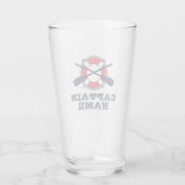 Nom du capitaine de bateau bière cadeau en verre p (Dos)