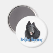 Nom du chien de garde belge - Magnet (Recto/Verso)