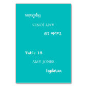 Nom du client Carte de la place Aqua Turquoise Mea (Par défaut)