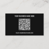 Nom du code QR Carte de visite du site Web - Vos c (Dos)