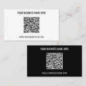 Nom du code QR Carte de visite du site Web - Vos c (Devant / Derrière)