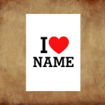 Nom du coeur<br><div class="desc">Inscrivez votre nom ou votre texte sur le nom Section.</div>