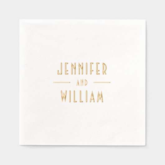 Nom Du Couple Art Déco (Recto)