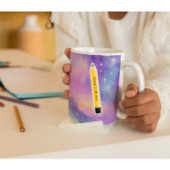 Nom du crayon jaune mignon Sticker en vinyle coupé