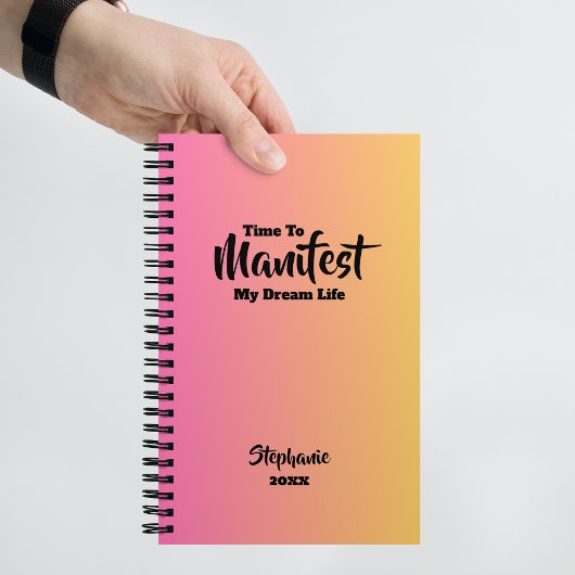 Nom du dégradé personnalisé et Journal de manifest