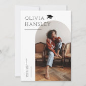 Nom du diplômé Faire-part de diplôme d'études d'ar (Devant)