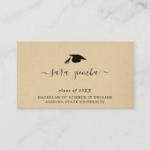 Nom du diplôme Fiche Faire-part graduée Insérer (Devant)