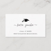 Nom du diplôme Fiche Faire-part graduée Insérer (Devant)