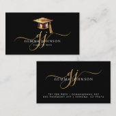 Nom du diplôme Monogramme Or Carte d'insertion noi (Devant / Derrière)