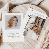 Nom du diplômé simple Faire-part d'études