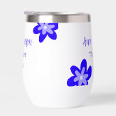 Nom du doodle fleur bleu année 20XX profession (Droite)