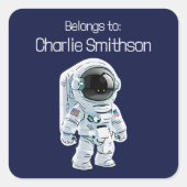 Nom du Étiquette de l'astronaute américain (Devant)