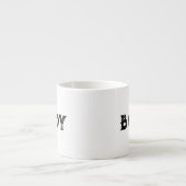 Nom du garçon Style Espresso texte Spécialité Mug (Devant)