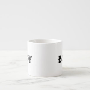Nom du garçon Style Espresso texte Spécialité Mug