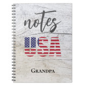 Nom du grand-père, Cahier à spirale du drapeau pat (Devant)