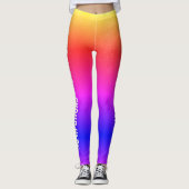 Nom du groupe personnalisé et texte Leggings des f (Devant)