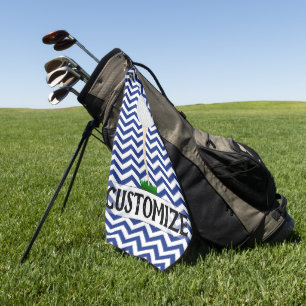 Nom du joueur de golf ou serviette de golf de text
