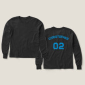 Nom du joueur Jersey Nombre de garçons Grey Long M (Motif recto et verso)