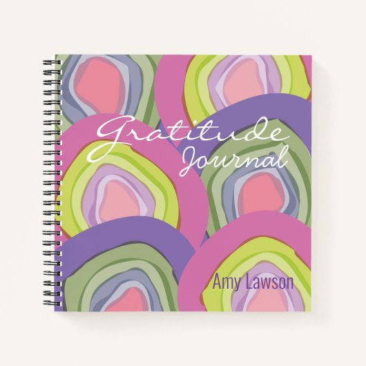 Nom du journal de Gratitude Abstraite moderne (Devant)