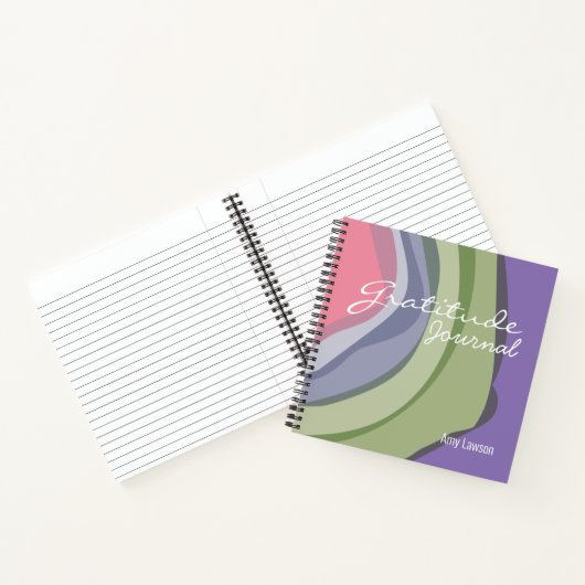 Nom du journal de Gratitude Abstraite moderne (Intérieur)