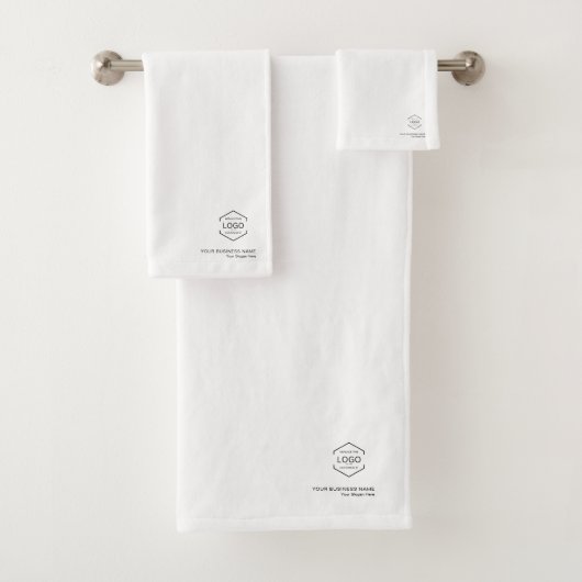 Nom du logo de l'entreprise Code QR Business White (En situation)