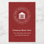 Nom du logo de l'entreprise Mini Étiquette de bout (Étiquettes simples)