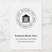 Nom du logo de l'entreprise Mini Étiquette de bout (Étiquettes simples)