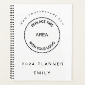 Nom du logo de l'entreprise simple Site Web Blanc  (Devant)