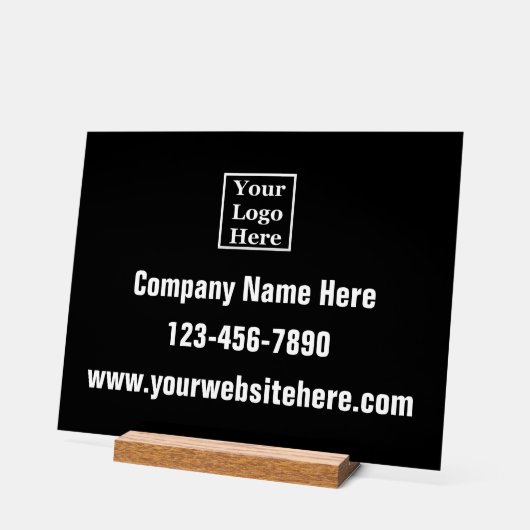 Nom du logo de l'entreprise Téléphone Site Web sur (Angle)