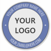 Nom du logo de votre entreprise Courriel Sticker p (Devant)
