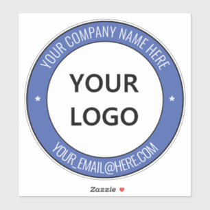 Nom du logo de votre entreprise Courriel Sticker p